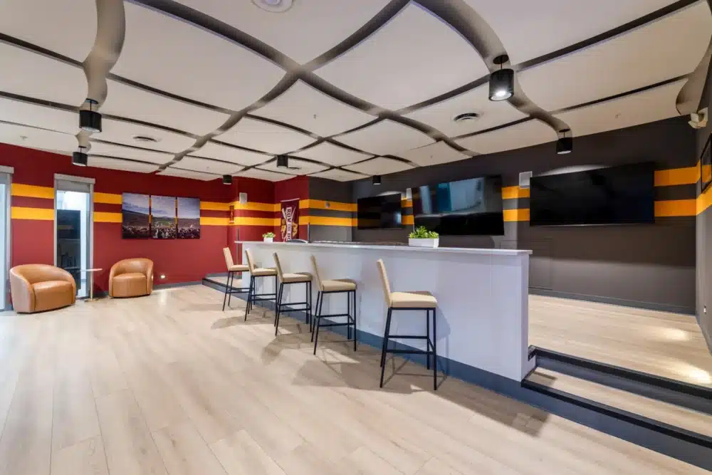clubhouse sports lounge the bridges dinkytown apartments near the university of minnesota